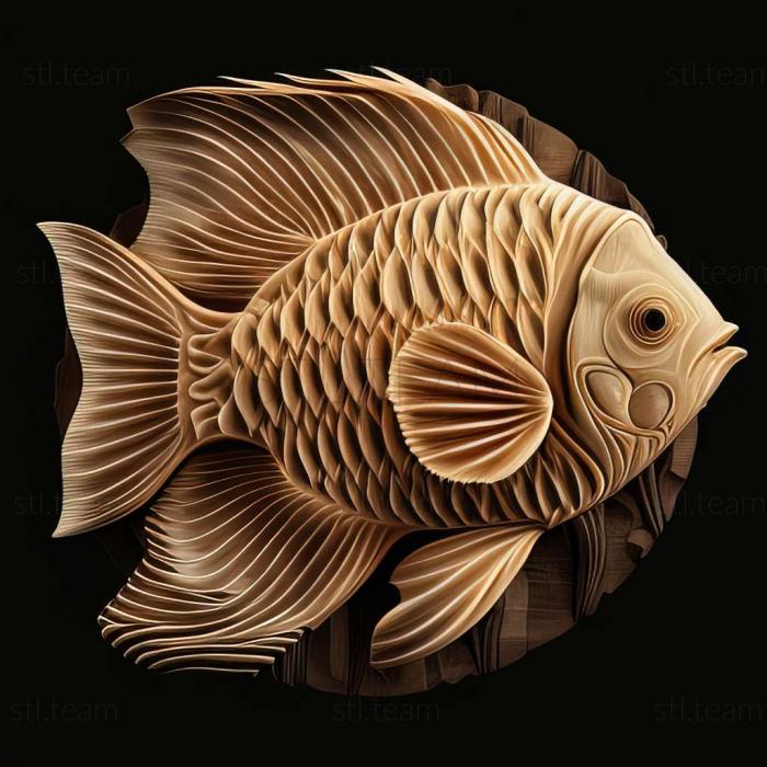 Lobed tsifotilapia zebra fish